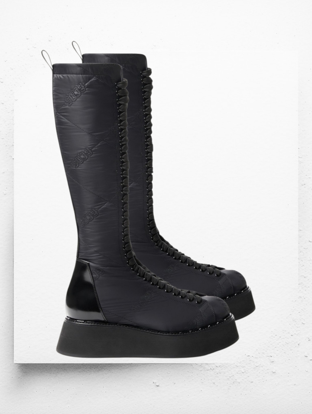 GCDS Commando Knee High Bootz ▪︎ Black